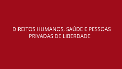 Curso de Atualização em Direitos Humanos, Saúde e Pessoas Privadas de Liberdade