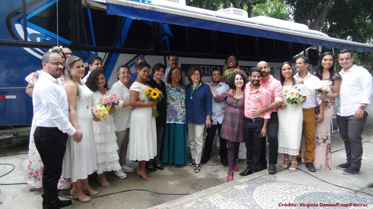 Casamento realizado pela Justiça Itinerante da Fiocruz - 11 de dezembro de 2019