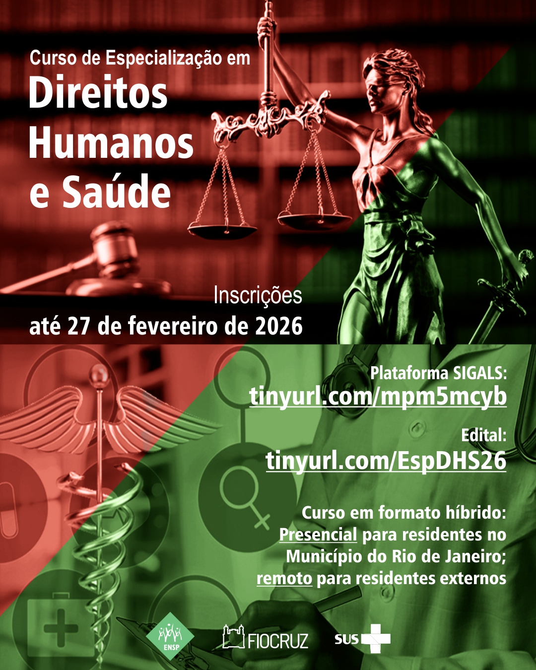Curso de Especialização em Direitos Humanos e Saúde 2026